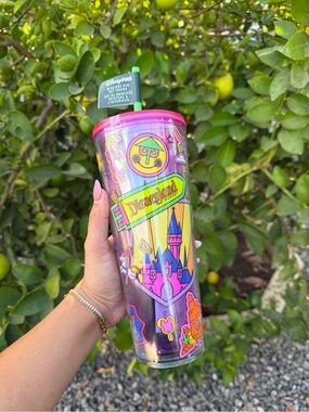 Disney Pink Iridescent Castle Tumbler